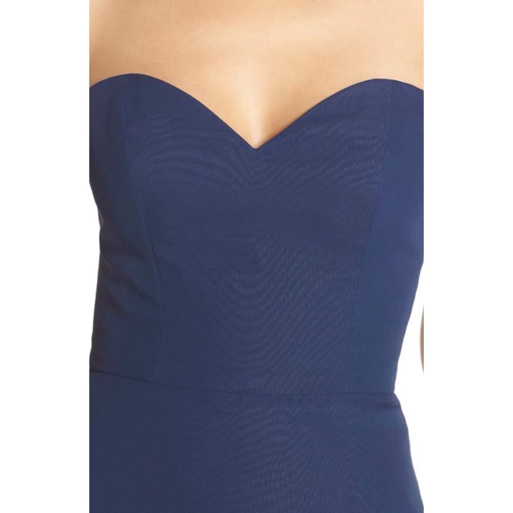 NEW Hayley Paige Occasions strapless chiffon dress - Picture 3 of 3